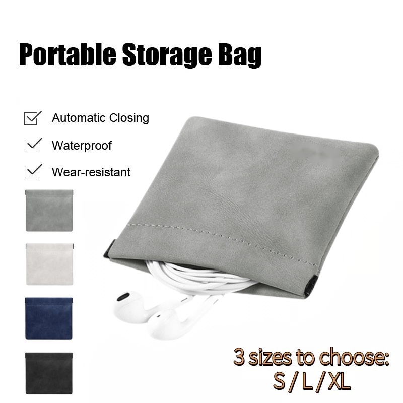 Earphones Storage Bag USB Data Cable Organizer Headphone Accessories memory Card Pouch Mini Purse Coin Key Bag