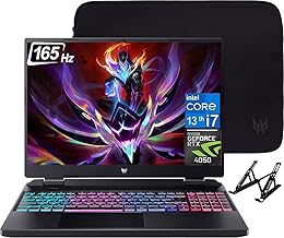 Predator Helios Neo Gaming Laptop, 16" WQXGA 165Hz Display, Intel Core i7-13700HX(16-core), NVIDIA GeForce RTX 4050, 32GB DDR5 RAM, 2TB SSD, Backlit Keyboard, Windows 11 Pro, with Laptop Stand