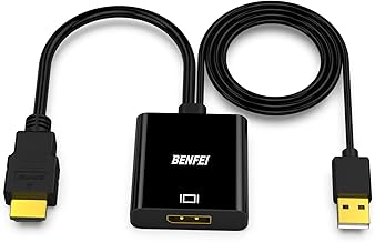 Sponsored Ad - HDMI to DisplayPort, Uni-Directional HDMI (Source) to DisplayPort (Display) Adapter 4K@60Hz/2K@144Hz/1080P@165Hz Compatible with Laptop, Xbox 360 One, PS4 PS3 Device