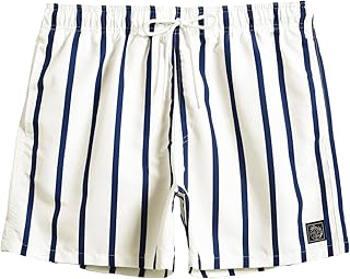 Sponsored Ad - Men's Swim Trunks Quick Dry Elastic Drawstring Print Beach Shorts