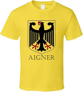 Aigner German Last Name Custom Surname Germany Coat of Arms T Shirt