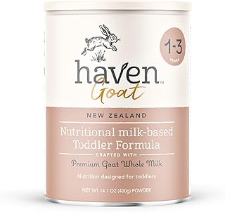 Goat Toddler Formula, Grass Fed Whole Goat Milk Powder for Toddlers With Probiotics, Prebiotics, Lutein and Omega 3 Dha, Easy Digestion Formula, Non GMO, American Made, 14.1 Oz