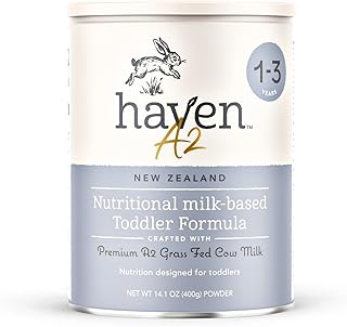 A2 Cow Toddler Formula, Grass Fed Cow Milk Powder for Toddlers With Protein, Probiotics, Prebiotics, Lutein and Omega 3 Dha, Easy Digestion Formula, Non GMO, American Made, 14.1 Oz