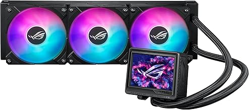 ROG RYUJIN III 360 ARGB EXTREME all-in-one AIO CPU liquid cooler, AMD Ryzen 9000 & Intel® Core™ Ultra Ready, Asetek Gen8 V2 pump; high airflow static pressure magnetic fans; customizable 3.5" LCD