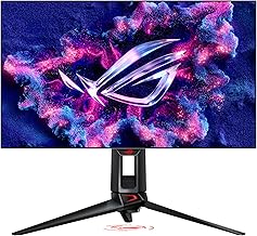 ROG Swift OLED 27” 1440P Gaming Monitor (PG27AQDP) - WOLED, QHD, 480Hz, 0.03ms, G-SYNC Compatible, Custom Heatsink, AI Assistant, DisplayHDR400 True Black, 99% DCI-P3, True 10-bit, DisplayWidget