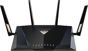 RT-BE88U Dual-Band WiFi 7 AiMesh Extendable Performance Router, 4K-QAM, MLO, Dual 10G Ports, SFP+, 4X 2.5G Ports, 4X 1G Ports, 34G WAN/LAN Capacity, Network Security, Built-in VPN