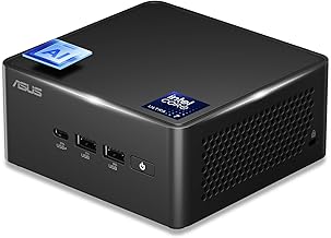 ASUS NUC 14 Pro AI Mini PC, Ultra 7 155H (16C/22T, Up to 4.8GHz) Mini Desktop, 32GB DDR5 RAM, 1TB PCIe 4 SSD, Intel Arc GPU, Type C 3.2, 8K, HDR, WiFi 6E