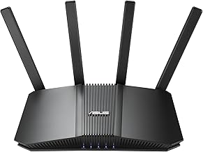 RT-BE82U Dual-Band WiFi 7 (802.11be) Smart AiMesh Extendable Router, 6500 Mbps, Five 2.5GbE Ports, 4096-QAM, Up to 3 SSIDs for IoT Devices, Parental Controls & VPNs, Advanced Network Security