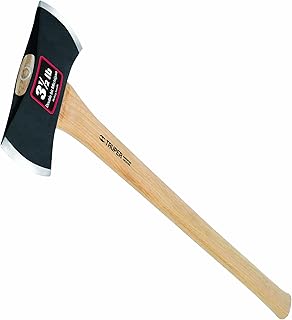 Truper 30524 3-1/2-Pound Double Bit Michigan Axe, Hickory Handle, 35-Inch