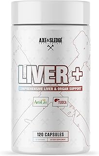 Axe & Sledge Liver Supplement | TUDCA, NAC, Milk Thistle, Picrorhiza Kurroa Root | 1,000mg NAC, 250mg TUDCA | Promotes Liver Health, Detox, and Function | 30 Servings