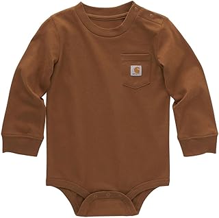 Kid's CA5002 Long-Sleeve Pocket Bodysuit