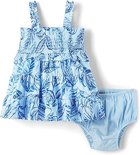 Baby-Girls and Newborn Casual Short Sleeve Dress with Diaper Cover