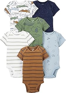 Sponsored Ad - Baby Boys' 6-Pack Short-Sleeve Bodysuit