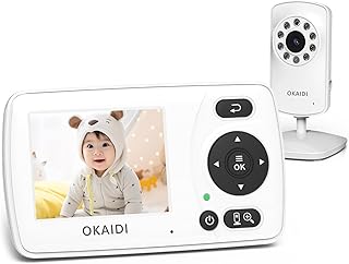 Sponsored Ad - OKAIDI Video Baby Monitor with Camera and Audio, 2.4'' Portable Travel Baby Monitor No WiFi, Infrared Night Vision, VOX Mode, 1000ft Long Range, Ideal for Baby/Pet/Elderly