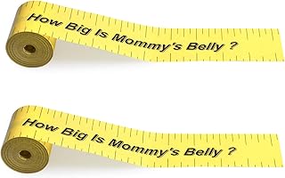 ABOAT 2 Rolls Belly Measuring Tape Tummy Measure for Baby Shower Game Party Supplies,Total 300Feet