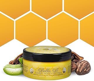 BELLA B Tummy Honey Butter 4 oz 1 Pack - Tummy Butter with Natural & Organic Ingredients - Pregnancy & Baby Safe - Use Daily for Fading Stretch Marks