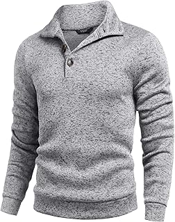 Sponsored Ad - Men's Casual Slim Fit Pullover Sweater Knitted Thermal Sweatshirt