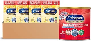 & Enfagrow Bundle - NeuroPro Baby Formula Refill Box 31.4 Oz (Pack of 4) and Enfagrow Toddler Nutritional Drink 24 oz. Powder Can