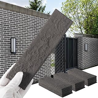 Sponsored Ad - Gray Thin Brick Veneer Faux Brick Wall Panels – 90 PCS, 15 Sq.Ft Coverage for Fireplace Surround, Kitchen Backsplash, Bedroom Accent, Bathroom Walls & Outdoor Fence
