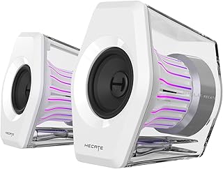 Sponsored Ad - Edifier G2000 Pro Bluetooth Computer Speakers with 7.1 Virtual Surround Sound, RGB Lighting, USB & Aux Input - Ideal Gaming Desk Accessories for PC, PS5, Game Console (White)