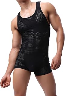 Mens Athletic Supporters Sports Underwear Bodysuit Jumpsuit Wrestling Singlet Boxers