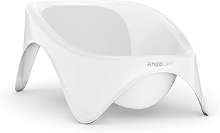Angelcare 2-in-1 Baby Bathtub | Ideal for Infants, Babies, and Newborns | 0-12 Months or Up to 26 Pounds, White
