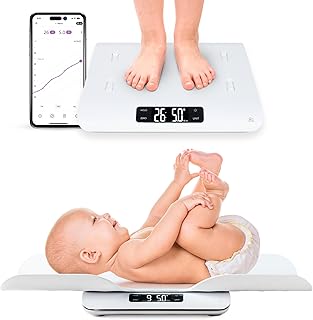 Greater Goods Medical-Grade Baby Scale – Digital Infant & Toddler Scale, 66 lb Capacity, Wiggle-Proof Accuracy, Safe for Delicate Baby Skin