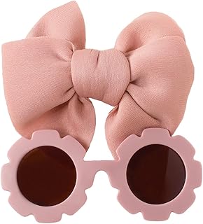 Baby Girls Cute Bows Headband Newborn Stretchy Nylon Hair Bow Photo Shower Party Bow Hair Accessories for Toddler Infant (Rose pink, stretchy)