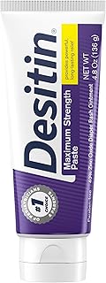 Sponsored Ad - Desitin Maximum Strength Baby Diaper Rash Cream, 40% Zinc Oxide, Hypoallergenic No Added Parabens & Dyes, Protects & Relieves Baby’s Skin for Up to 12 Hours, Prevents Diaper Rash, 4.8 o
