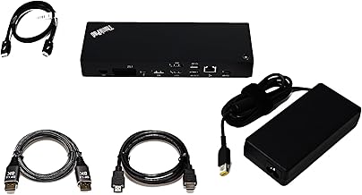 Sponsored Ad - ThinkPad Universal Thunderbolt 4 Dock 8K Display Support Up to 100W Power Delivery 40B00135 with HDMI Cable and DP Cable