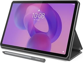 Idea Tab - College Tablet - 11″ 2.5K IPS Touchscreen Display - 90Hz - MediaTek Dimensity 6300-4 GB Memory - 128 GB Storage - Integrated Arm Mali-G57 MC2 Tab Pen and Folio Case
