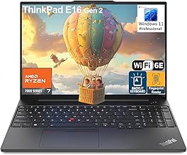 Sponsored Ad - ThinkPad E16 G2 Business Laptop Computer, 16" FHD+, AMD 8-Core Ryzen 7 7735HS (Beat i7-1360P), 32GB DDR5, 1TB PCIe SSD, WiFi 6E, Fingerprint Reader, Backlit Keyboard, Windows 11 Pro, AZ
