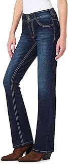 Luscious Curvy Bootcut Jeans for Women Mid-Rise Insta Stretch Denim, Size Inclusive Juniors Jeans, Sizes 0 to 24