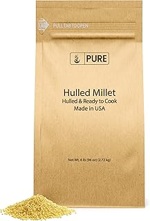 Sponsored Ad - Pure Original Ingredients Hulled Millet (6 lb) Whole Grain, Hulled & Ready To Cook, Healthy Substitute For Rice