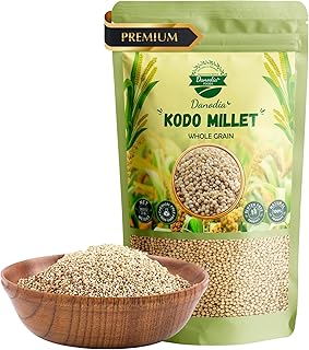 Sponsored Ad - Danodia Foods Organic Kodo Millet (2 lbs | 950g | 33oz) | Unpolished, Whole Grain, Gluten-Free, Hulled, Low GI Superfood Of The Decade | Natural, Non-GMO, Vegan, High Fiber & Protein |R