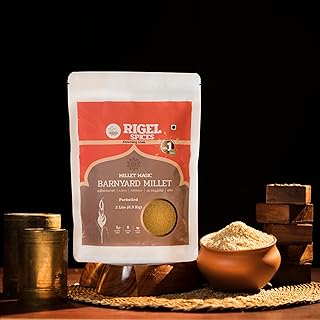 Rigel Spices Barnyard Millet | 2lbs resealable pack | Kuthiraivali | Non GMO | Gluten Free | Rich in fiber