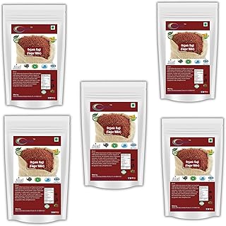 Sponsored Ad - Neotea Organic Finger Millet (Ragi) | Gluten-Free & Natural Whole Grain | Rich in Calcium, Fiber & Iron | Healthy Millet for Daily Cooking (Each 7.05 OZ Pack of 5)