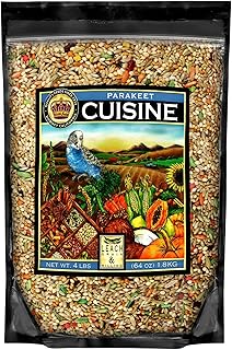Parakeet Cuisine Bird Food, 4 lb Bag Premium Parakeet Seed Mix with Grains, Millet, and Nutrients, Healthy Daily Diet for Parakeets, Budgies, Small Parrots & Pet Birds