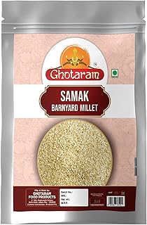 Ghotaram Non-Glutinous Rich Nutritious Barnyard Millet Unpolished Positive Millets, Satvik Spritual Food, Good Energy Saonkhe Barnyard Millet, Shyama Seed, Samak Rice-240gm*1Pkt