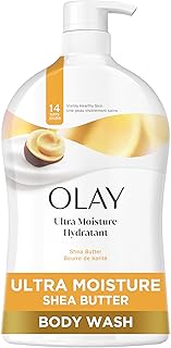 Body Wash for Women, Ultra Moisture, 24hr Moisturizing, Hydrating & Refreshing, B3 Vitamin Complex, Free of Parabens & Phthalates, For All Skin Types, Shea Butter Scent, 33 fl oz
