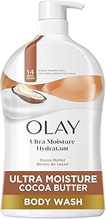 Body Wash for Women, Ultra Moisture, 24hr Moisturizing, Hydrating & Refreshing, B3 Vitamin Complex, Free of Parabens & Phthalates, For All Skin Types, Cocoa Butter Scent, 33 fl oz