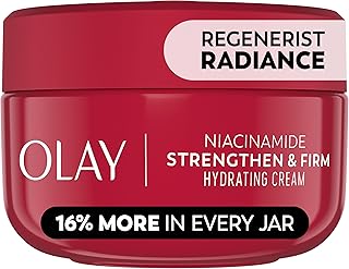 Sponsored Ad - Niacinamide Face Moisturizer, Strong & Firm Cream for Women, Anti-Aging, Anti-Wrinkle, Firming Skin Care, Evens, Hydrates to Repair Barrier, Recyclable Sustainable Eco Jar, Non-Greasy, 