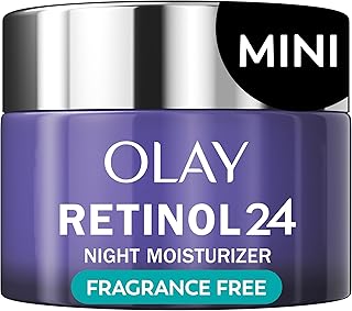 Retinol 24 Face Moisturizer, Anti-Aging Night Cream for Women, Trial Size, Fragrance-Free, Non Greasy - Anti-Wrinkle, Smooth Fine Lines, Tightening Skin Care - Peptides, Glycerin, 0.5 Oz