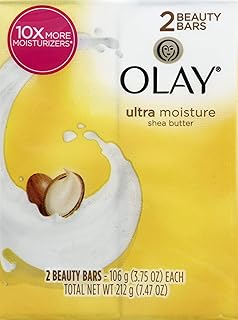 Olay Outlast Ultra Moisture Shea Butter Beauty Bar, 7.52 Ounce, Pack of 2