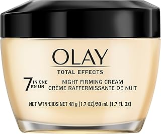 Total Effects Anti-Aging Night Firming Cream & Face Moisturizer with Vitamin C & E, 1.7 Fluid Ounce