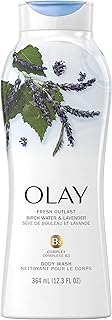 Fresh Outlast Body Wash, Birch Water & Lavender, 12.3 fl oz