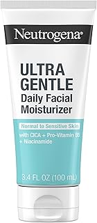 Fragrance Free Daily Facial Moisturizer, Face & Neck Moisturizer for Sensitive Skin with Vitamin B3, Pro-Vitamin B5 & Vitamin E Supports Skin's Dynamic Barrier, 3.4 fl. oz