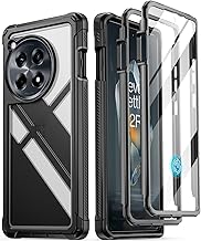 Sponsored Ad - Guardian Case for OnePlus 12R 5G (2024), Built-in Screen Protector [Work with Fingerprint ID], [2 Front Frames] [20FT Mil-Grade Drop Tested] Full Body Shockproof Clear Cover Case, Black