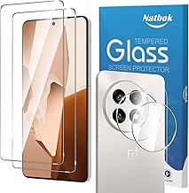 2+2 Pack for OnePlus 13R Screen Protector with Camera Lens Protector,Full Coverage 9H Tempered Glass Film,HD Clear Scratch Resistant,Bubble-Free for One Plus13R Screen Protector