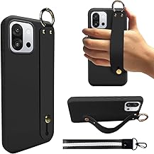 Sponsored Ad - Case for OnePlus 13T 5G Phone Case, Wrist Strap Hand Holder Bracelet Silicone Protective Cover Case for OnePlus 13T/13S - Black